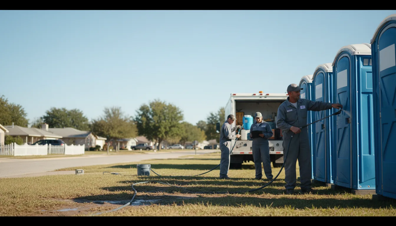 Long-Term Portable Toilet Rental in Mcfaddin, TX near me
